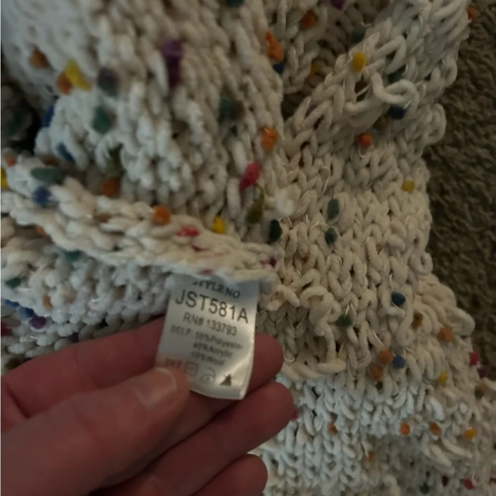 Vici Multicolor Knit Distressed Sweater 175